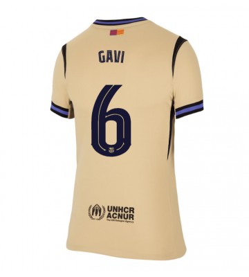 Barcelona Paez Gavi #6 Udebanetrøje Dame 2025-26 Kortærmet